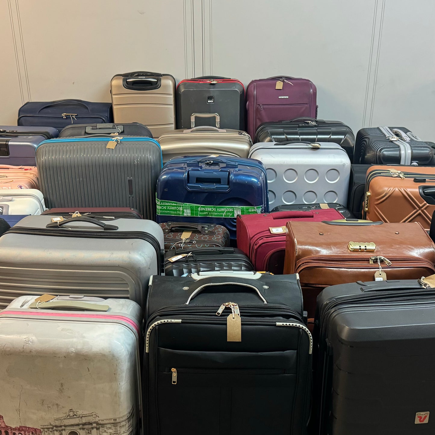 Full Lost and Unclaimed Airport Luggage