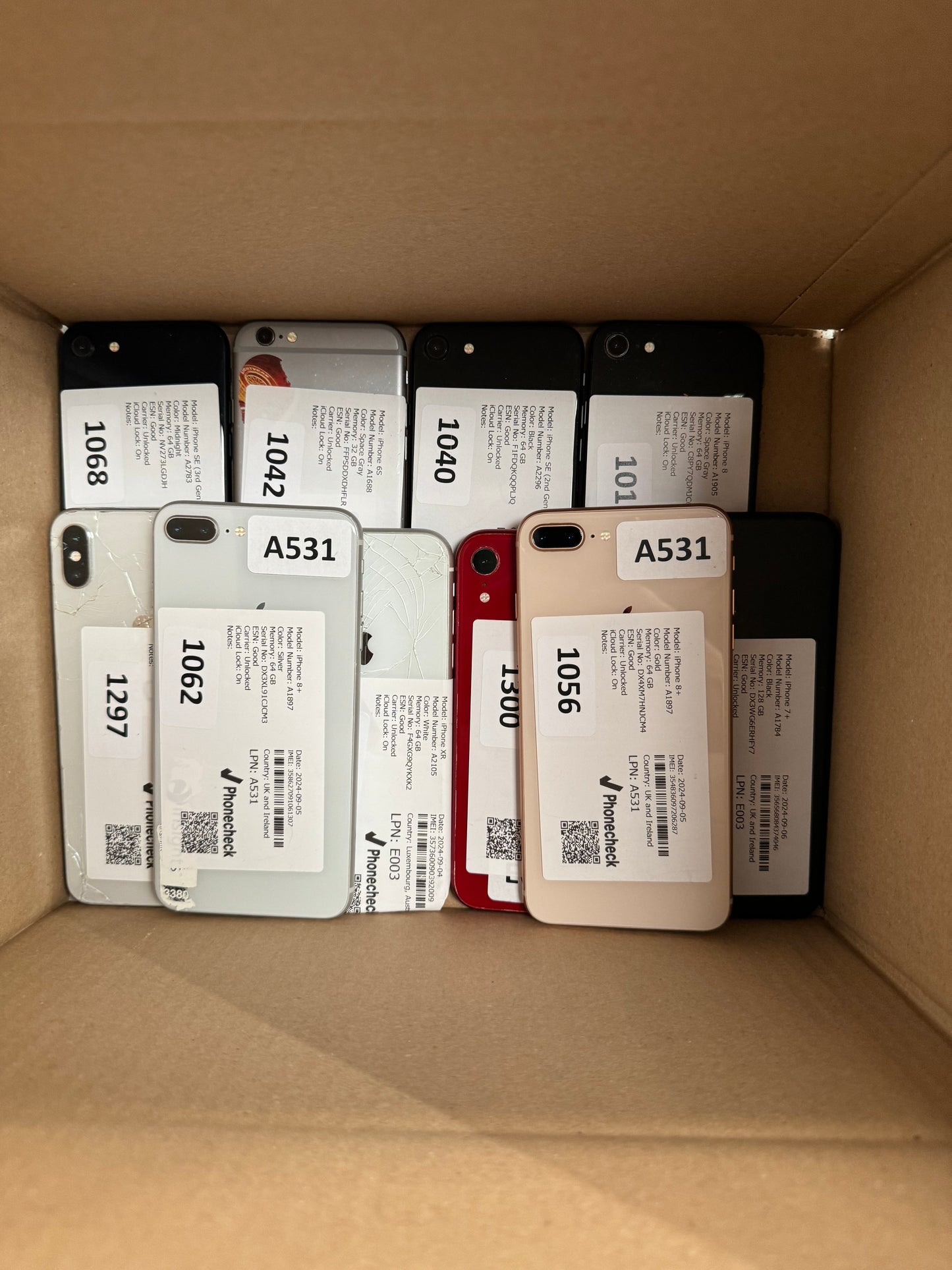 Lost Property Box of 10 iPhones - Variety of Models